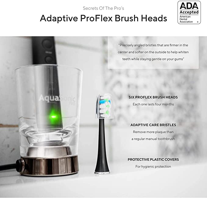 Black Series+ Sonic Toothbrush & Wireless Charging Glass/ADA Accepted