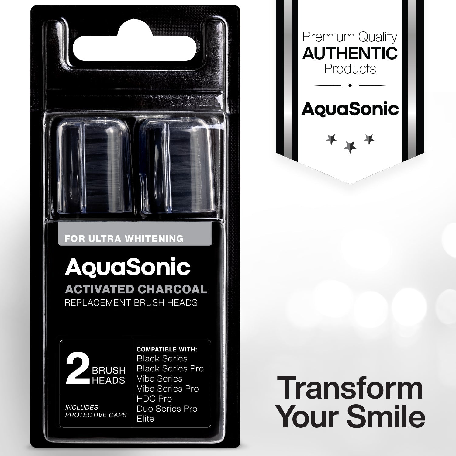 Activated Charcoal Brush Heads