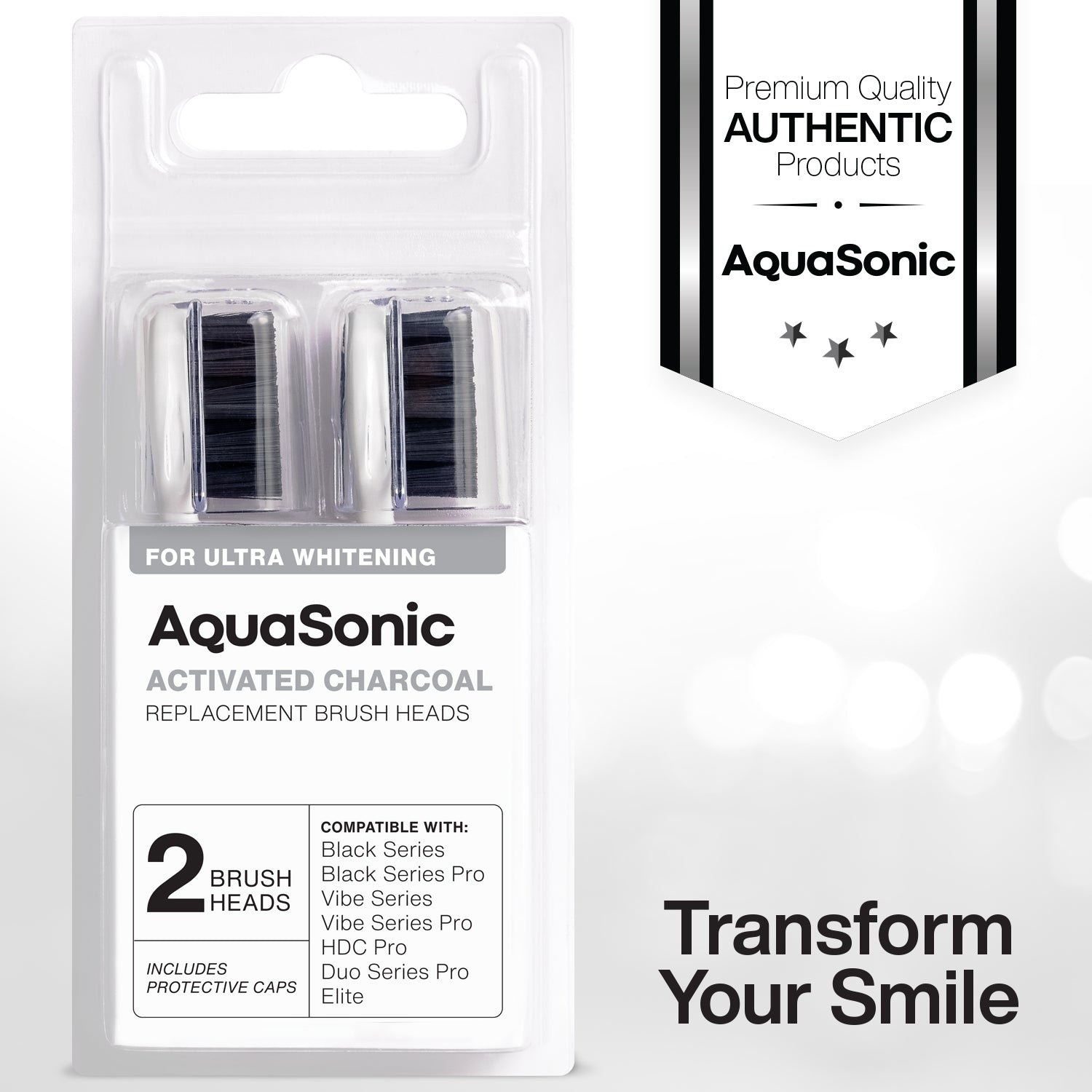 Activated Charcoal Brush Heads