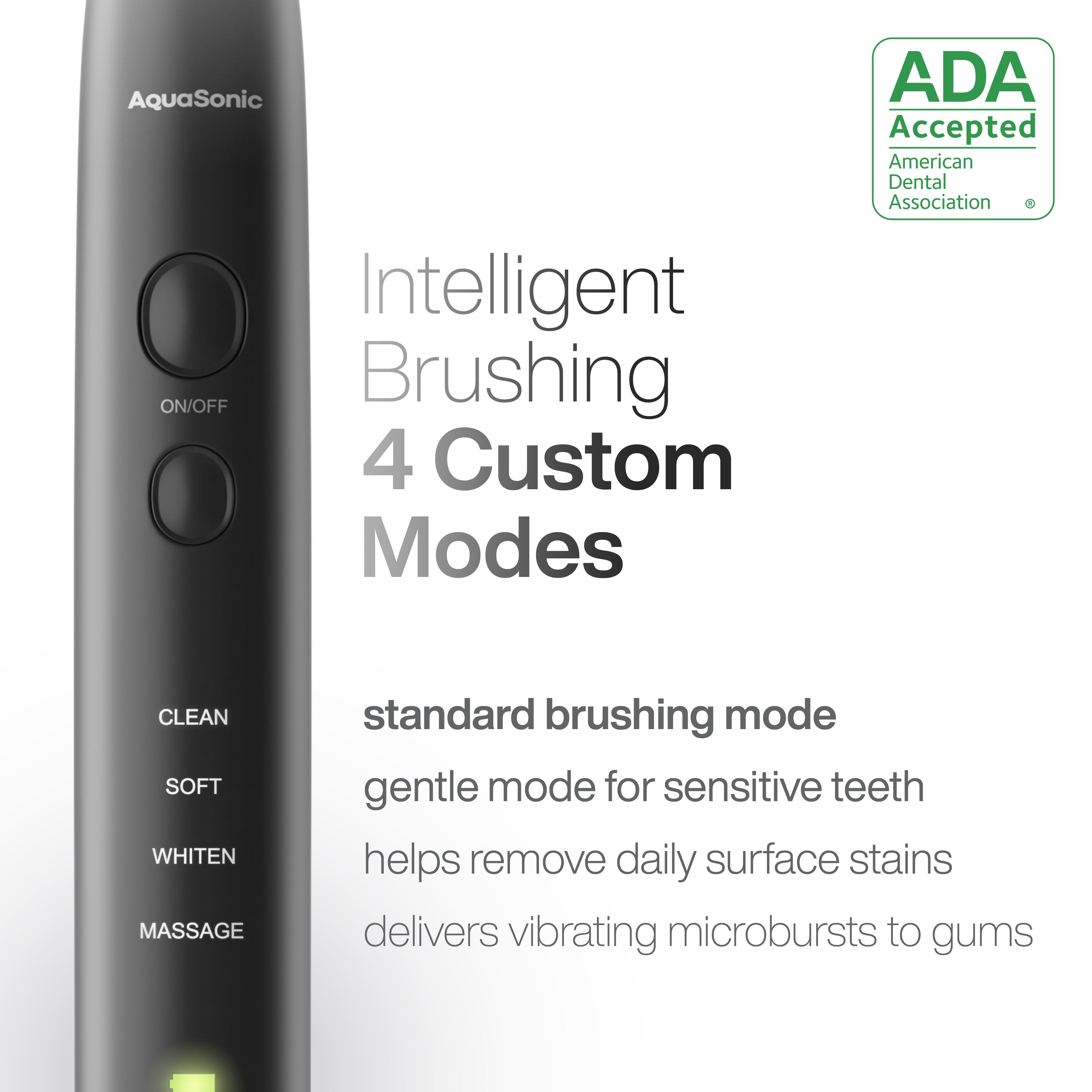 Black Series Sonic Whitening Toothbrush/ADA Accepted