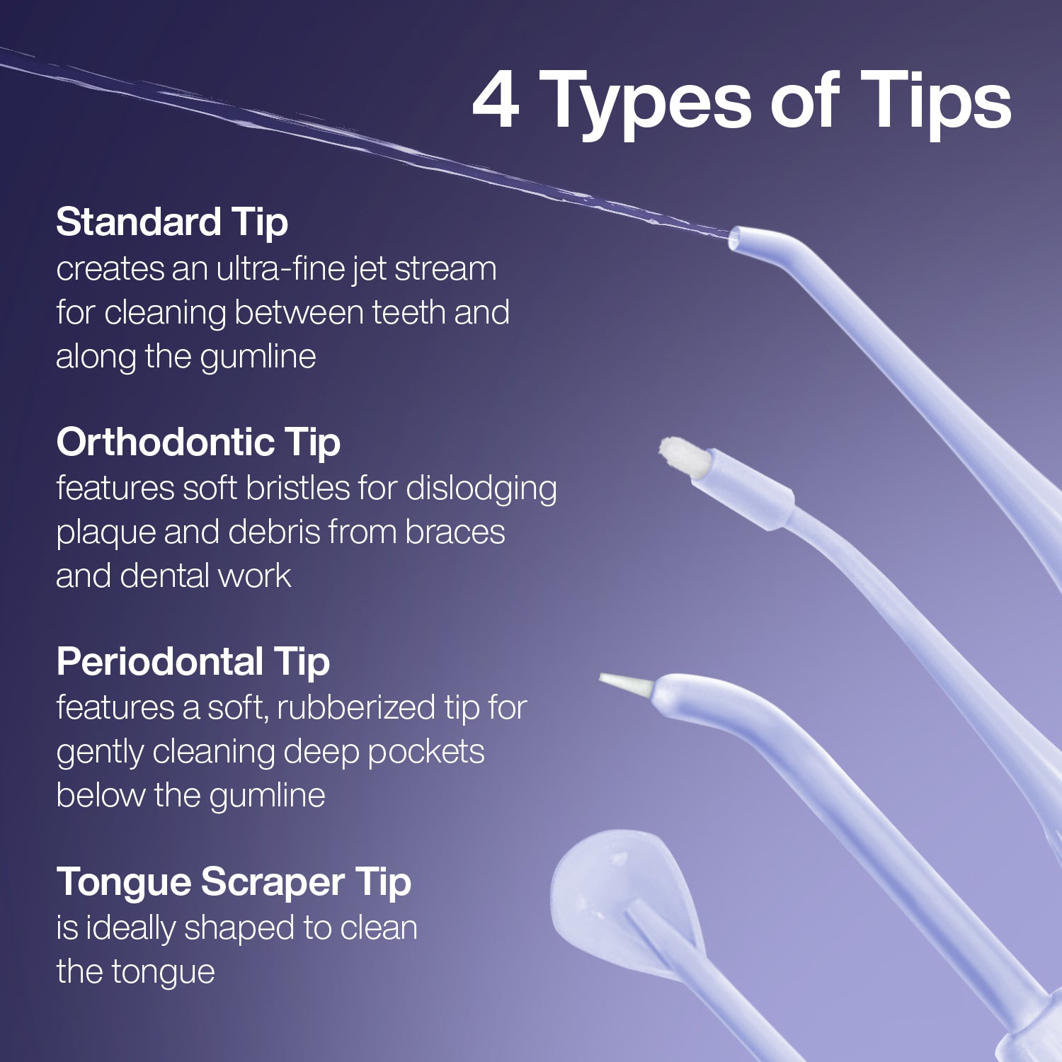 Icon Water Flosser Replacement Tips