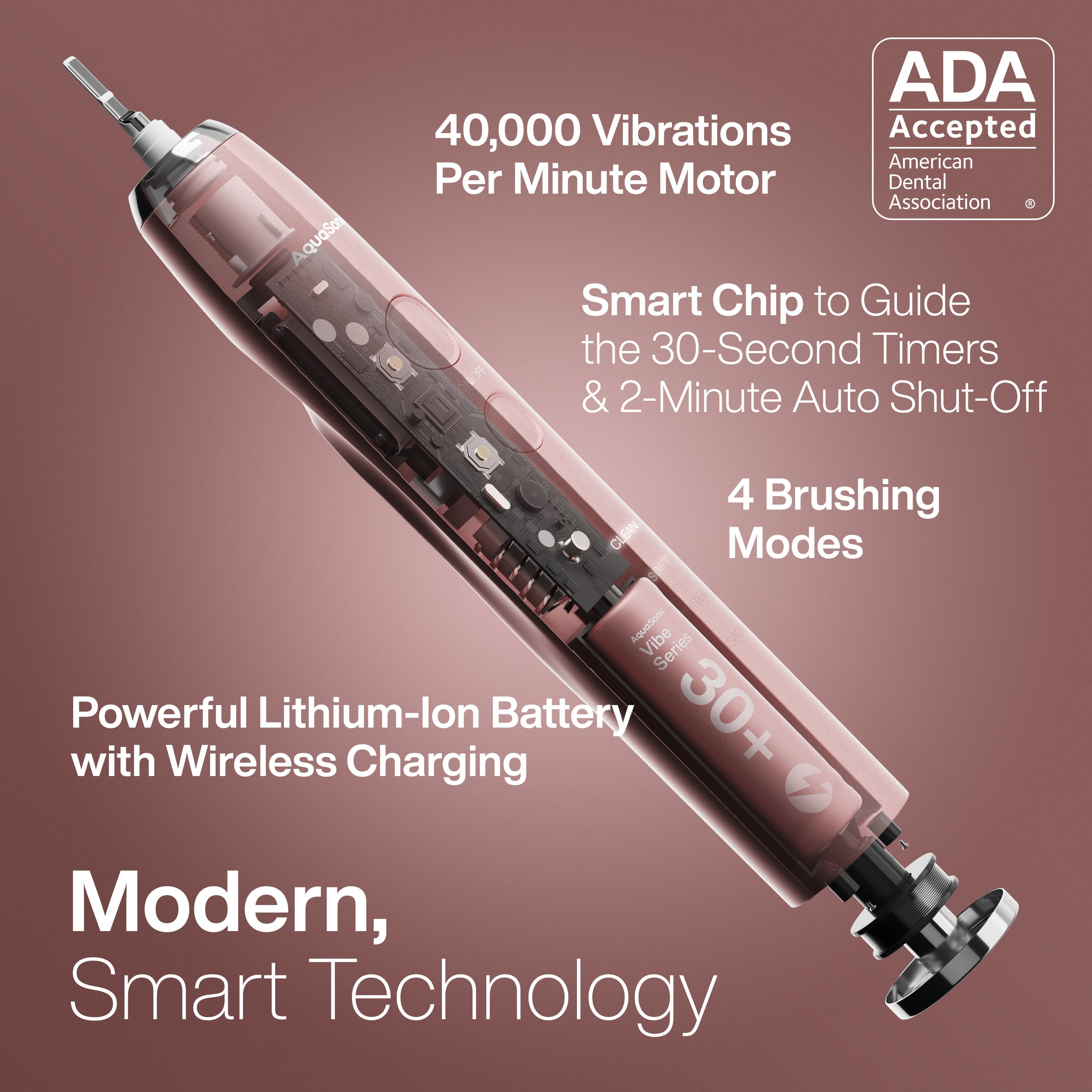 Vibe Series Sonic Whitening Toothbrush/ADA Accepted
