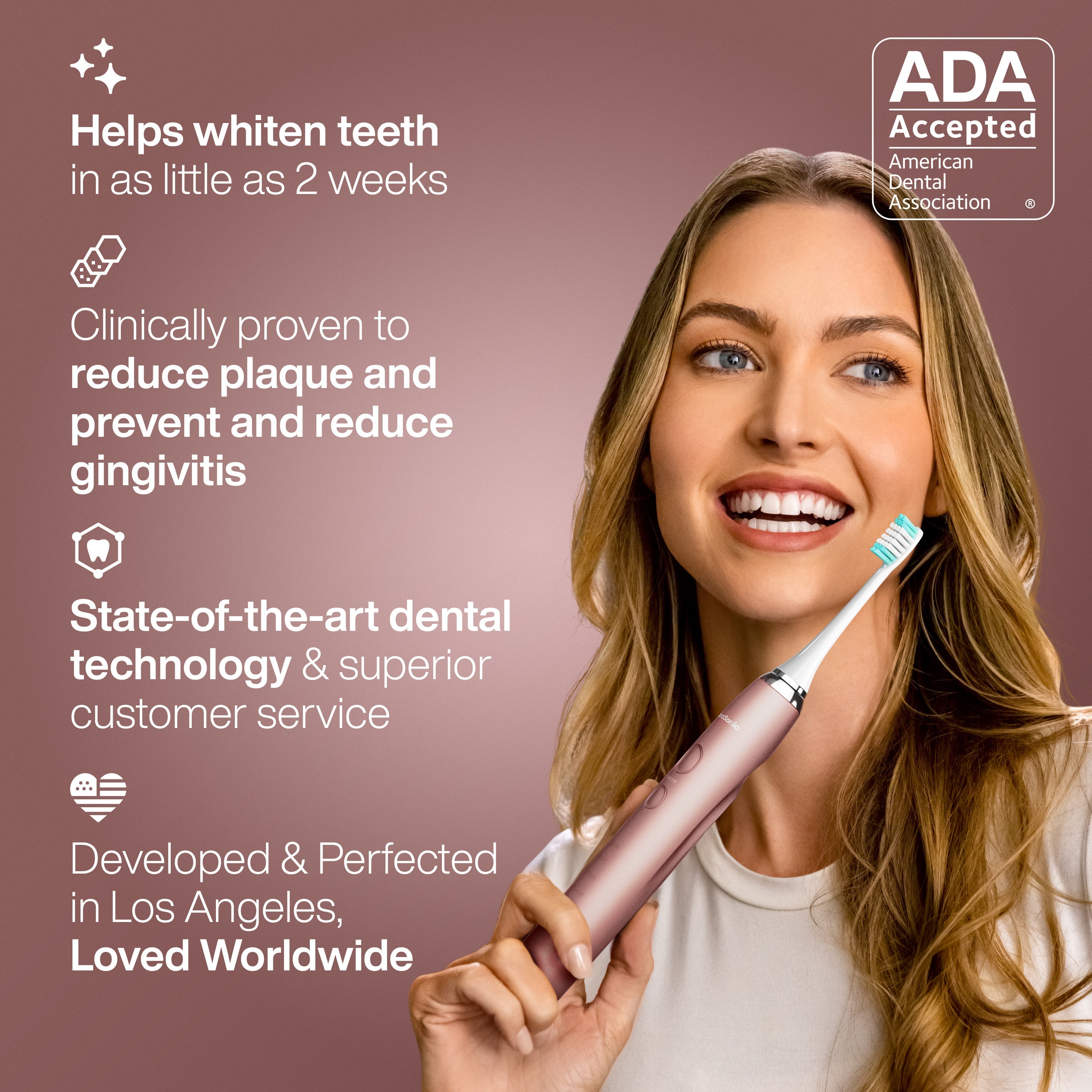 Vibe Series Sonic Whitening Toothbrush/ADA Accepted