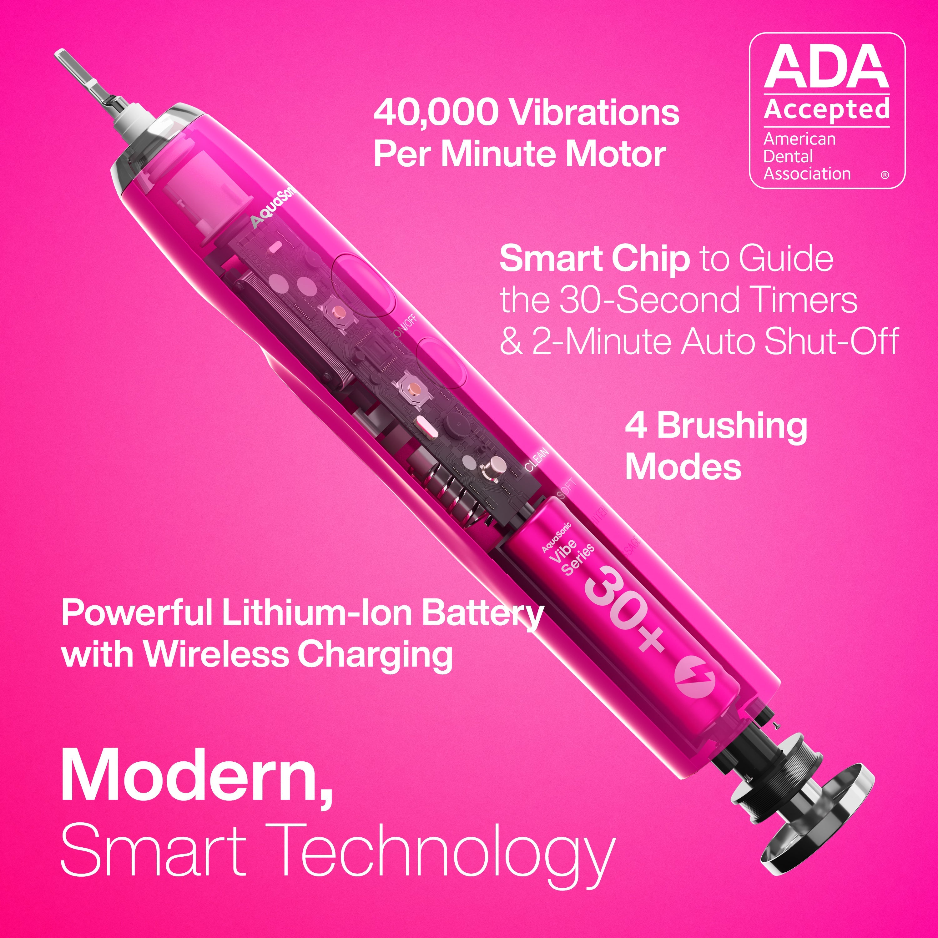 Vibe Series Sonic Whitening Toothbrush/ADA Accepted