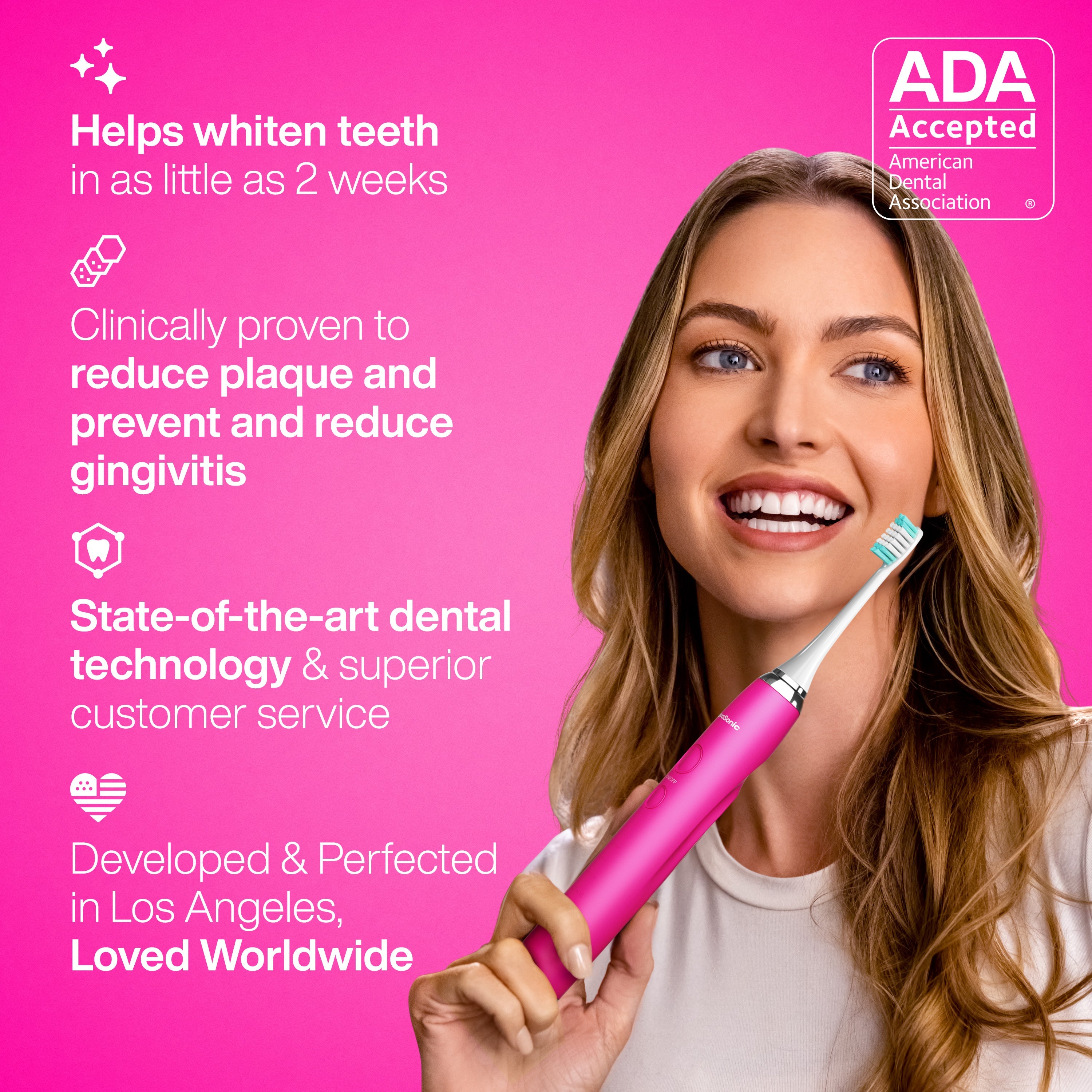 Vibe Series Sonic Whitening Toothbrush/ADA Accepted