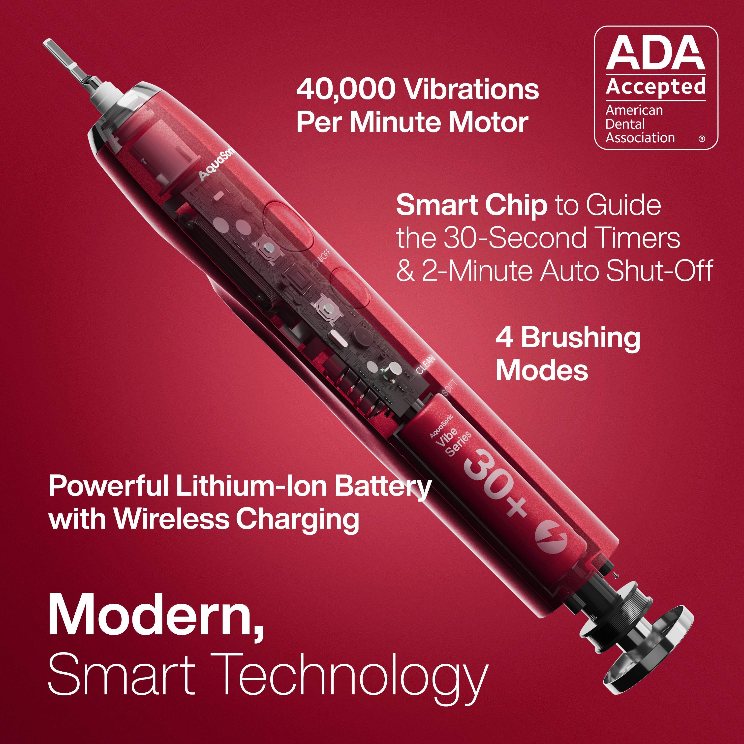 Vibe Series Sonic Whitening Toothbrush/ADA Accepted